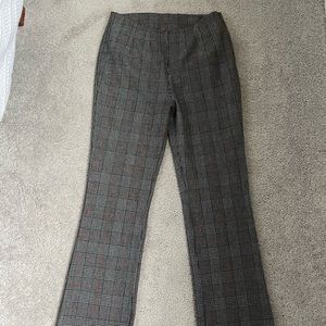 Free People Ankle Crop Plaid Pant